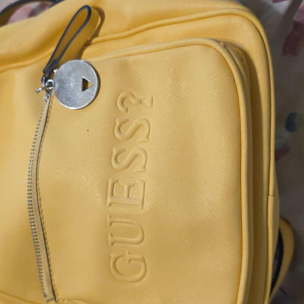 GUESS Yellow Mini Backpack - Picture 6 of 7